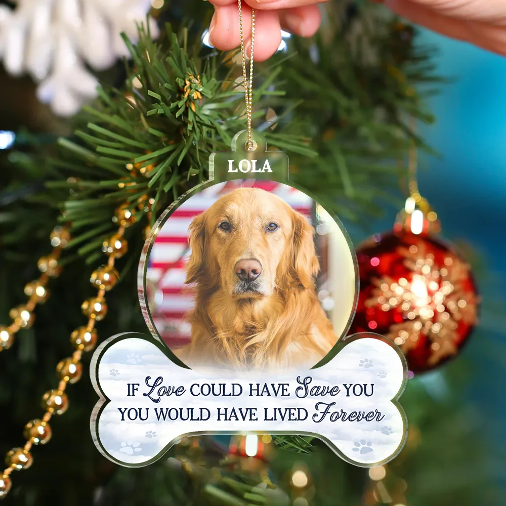 Custom Photo Forever In Our Hearts - Personalized Custom Shaped Acrylic Ornament - Image 4