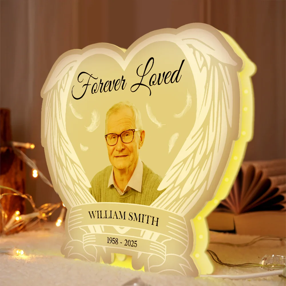Custom Photo Forever Loved Memorial Dog Cat - Personalized Custom Shaped Light Box - Image 5