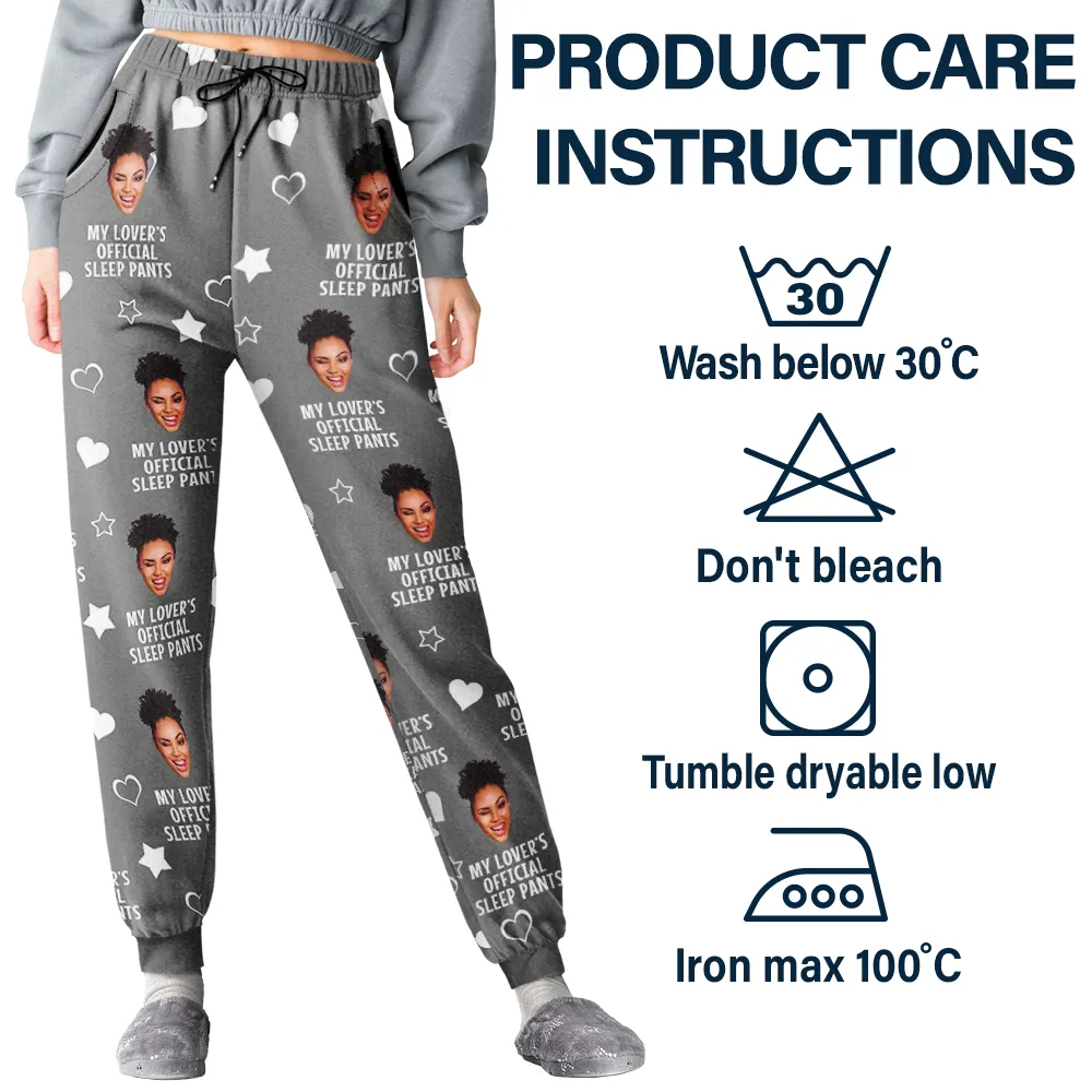 Custom Photo Funny Couple Daddy's Official Sleep Pants - Personalized Pajama Pants - Image 6