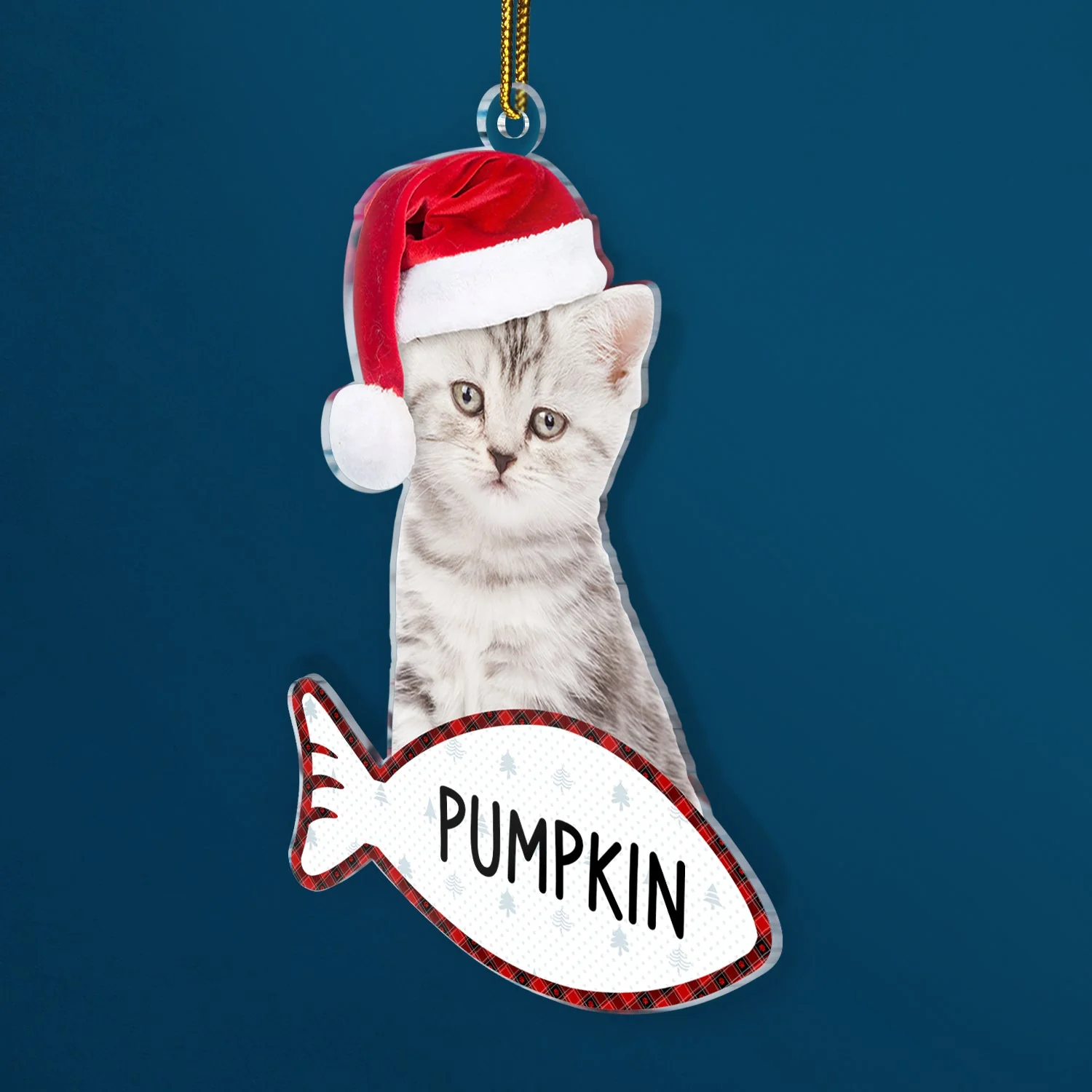 Custom Photo Funny Dog Cat - Christmas Gift For Pet Lovers - Personalized Cutout Acrylic Ornament - Image 3