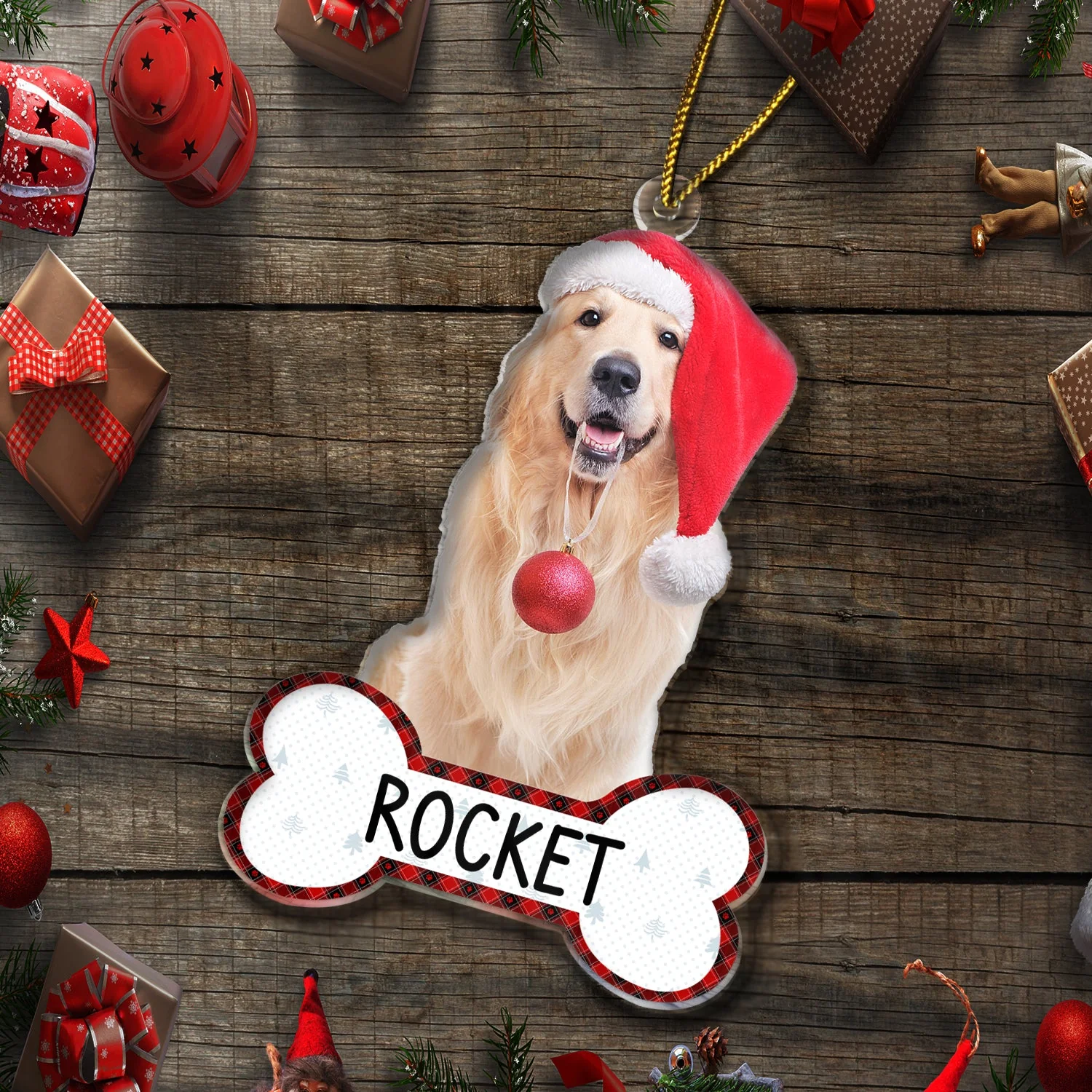 Custom Photo Funny Dog Cat - Christmas Gift For Pet Lovers - Personalized Cutout Acrylic Ornament - Image 7