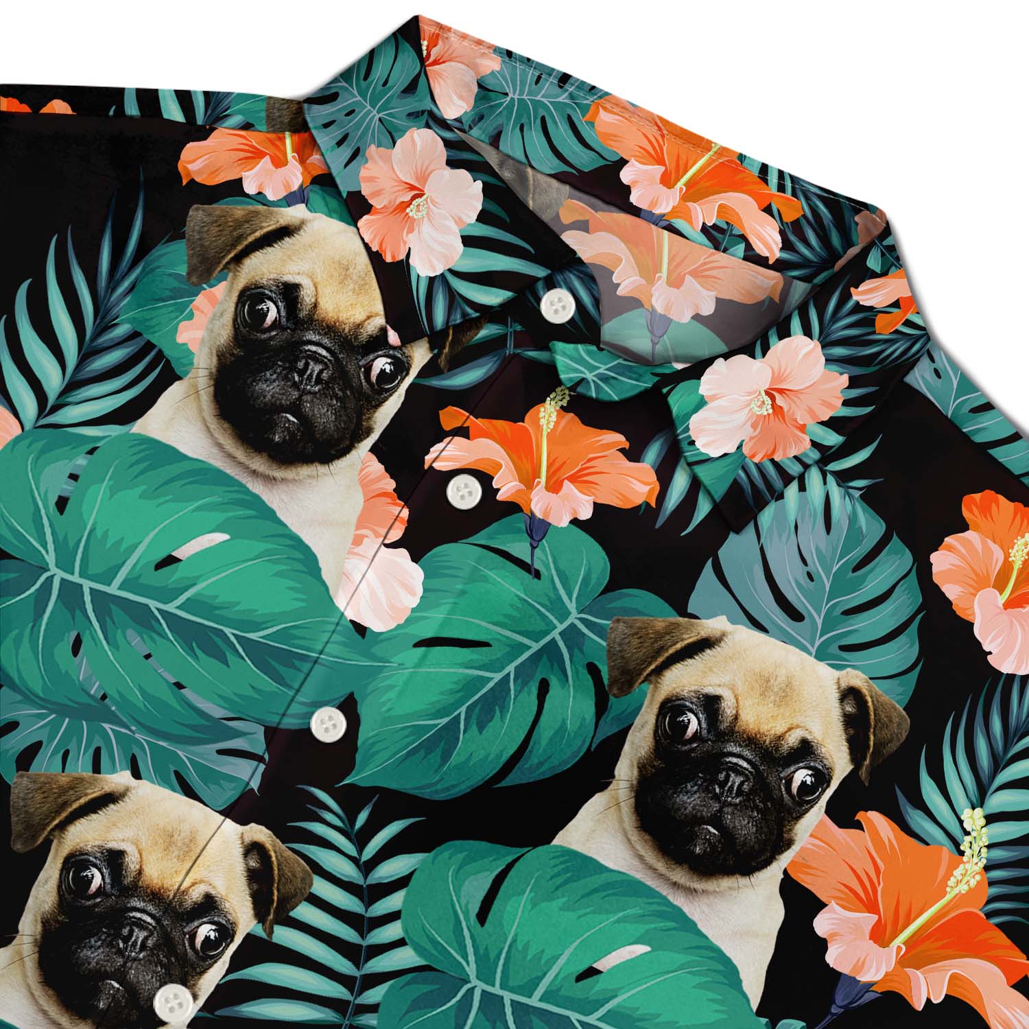 Custom Photo Funny Family Pet Face - Gift For Men, Dog And Cat Lovers - Personalized Custom Hawaiian Shirt - Image 5