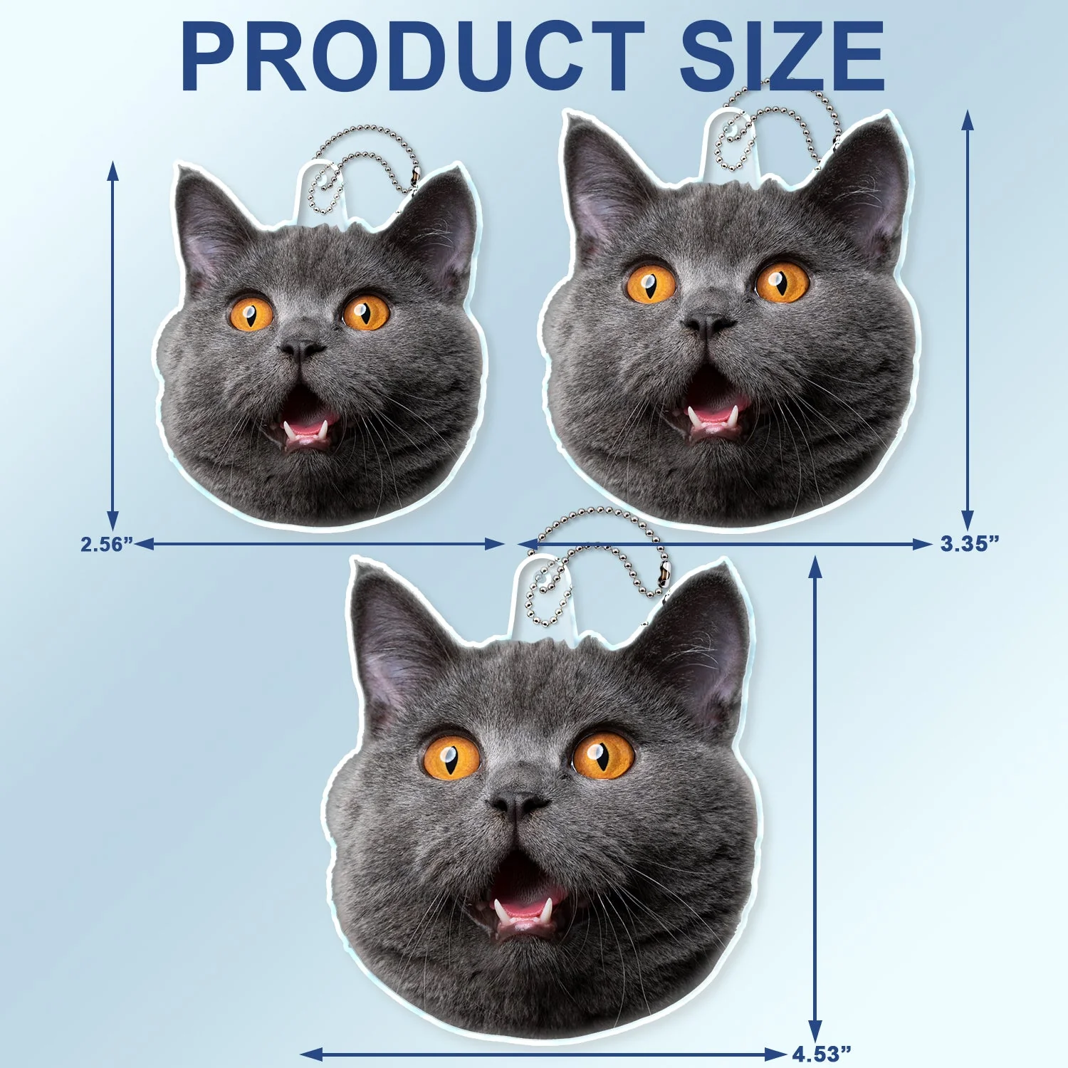Custom Photo Funny Face Pet Kid Family - Gift For Parents, Grandparents, Pet Lovers - Personalized Acrylic Car Hanger - Image 5