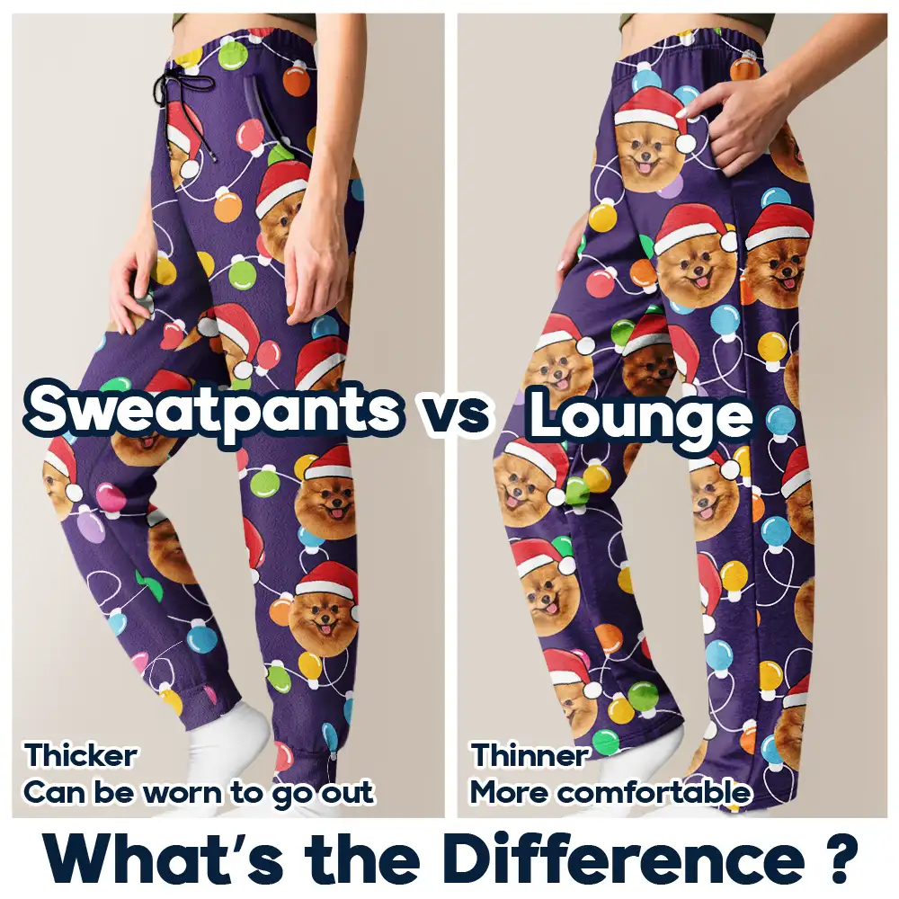 Custom Photo Funny Family Face - Personalized Pajama Pants - Image 7