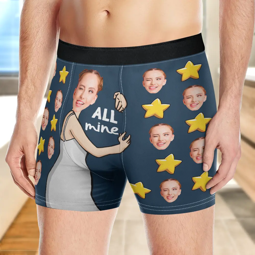 Custom Photo Funny I Licked It - Personalized Men's Boxer Briefs - Image 3
