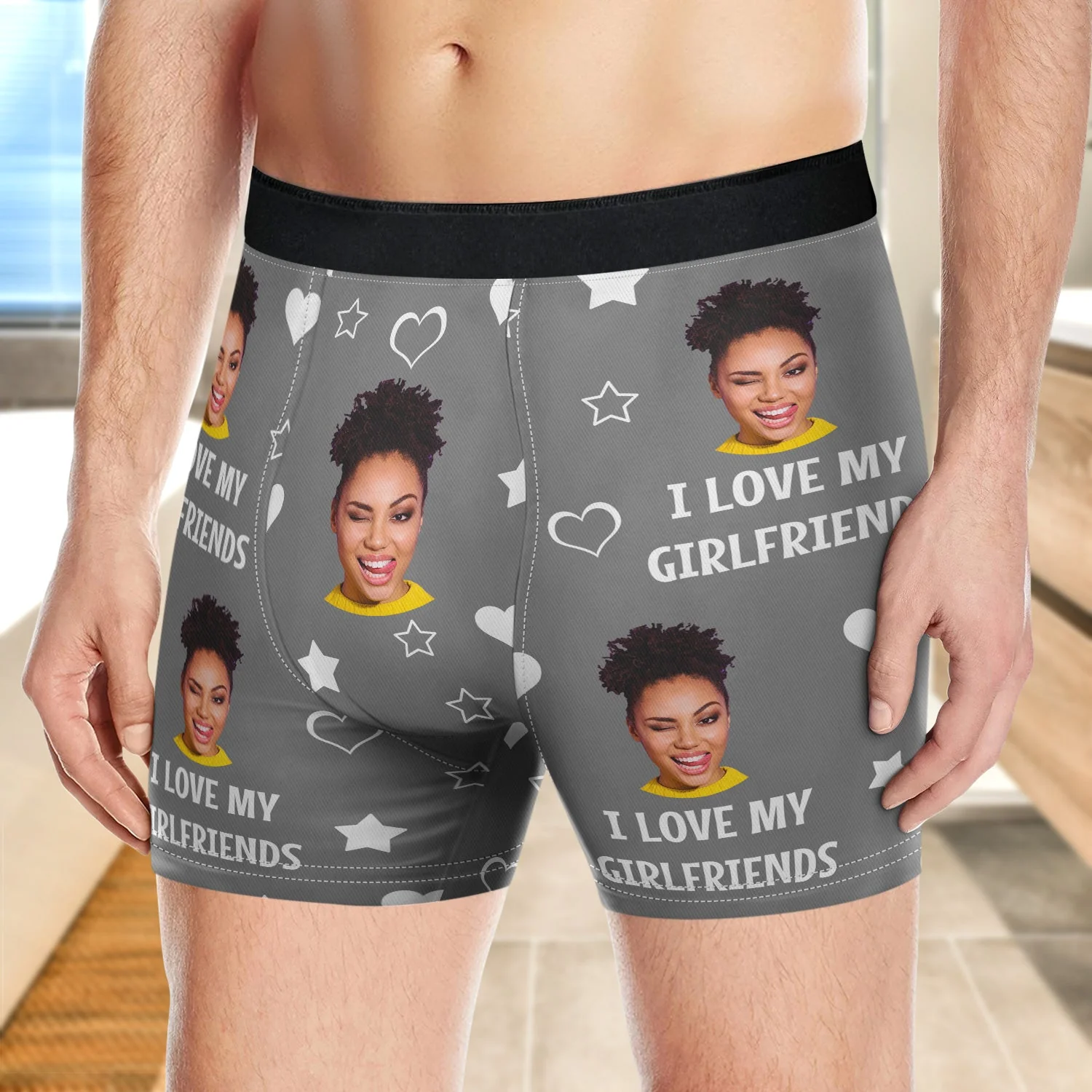 Custom Photo Funny I Love My Lover - Gift For Husband, Boyfriend - Personalized Men's Boxer Briefs - Image 4
