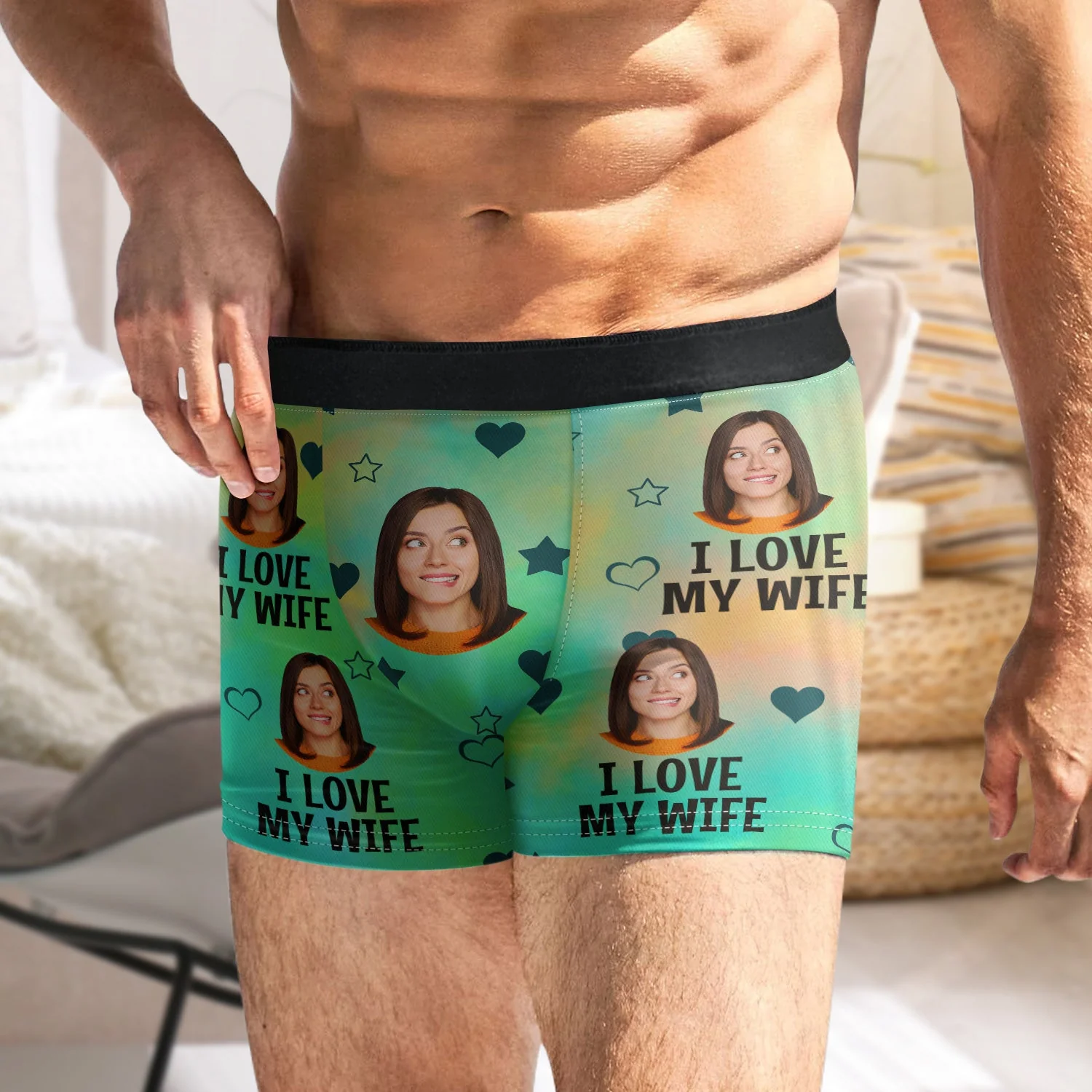 Custom Photo Funny I Love My Lover - Gift For Husband, Boyfriend - Personalized Men's Boxer Briefs - Image 6