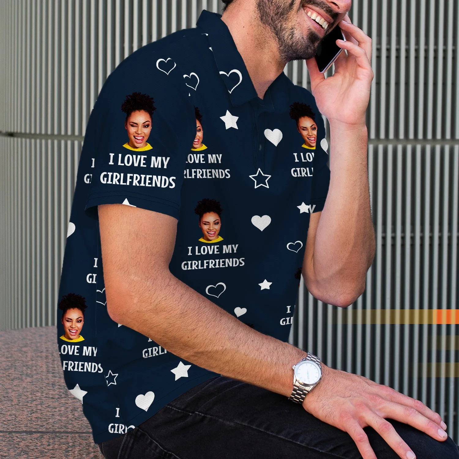 Custom Photo Funny I Love My Lover - Gift For Husband, Boyfriend - Personalized Polo Shirt - Image 5