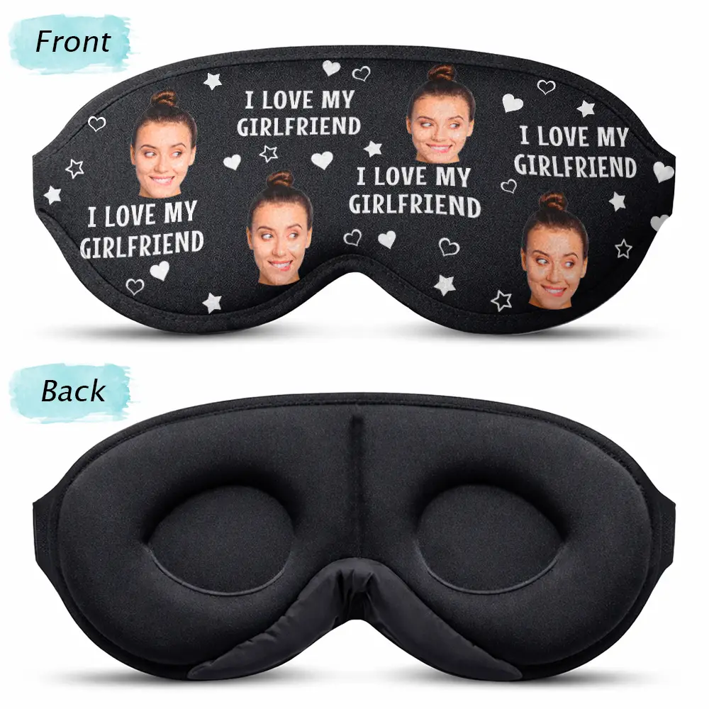 Custom Photo Funny I Love My Lover - Personalized 3D Sleep Mask - Image 3