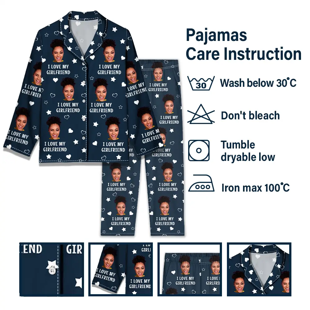 Custom Photo Funny I Love My Lover - Personalized Long Pajamas Set - Image 7