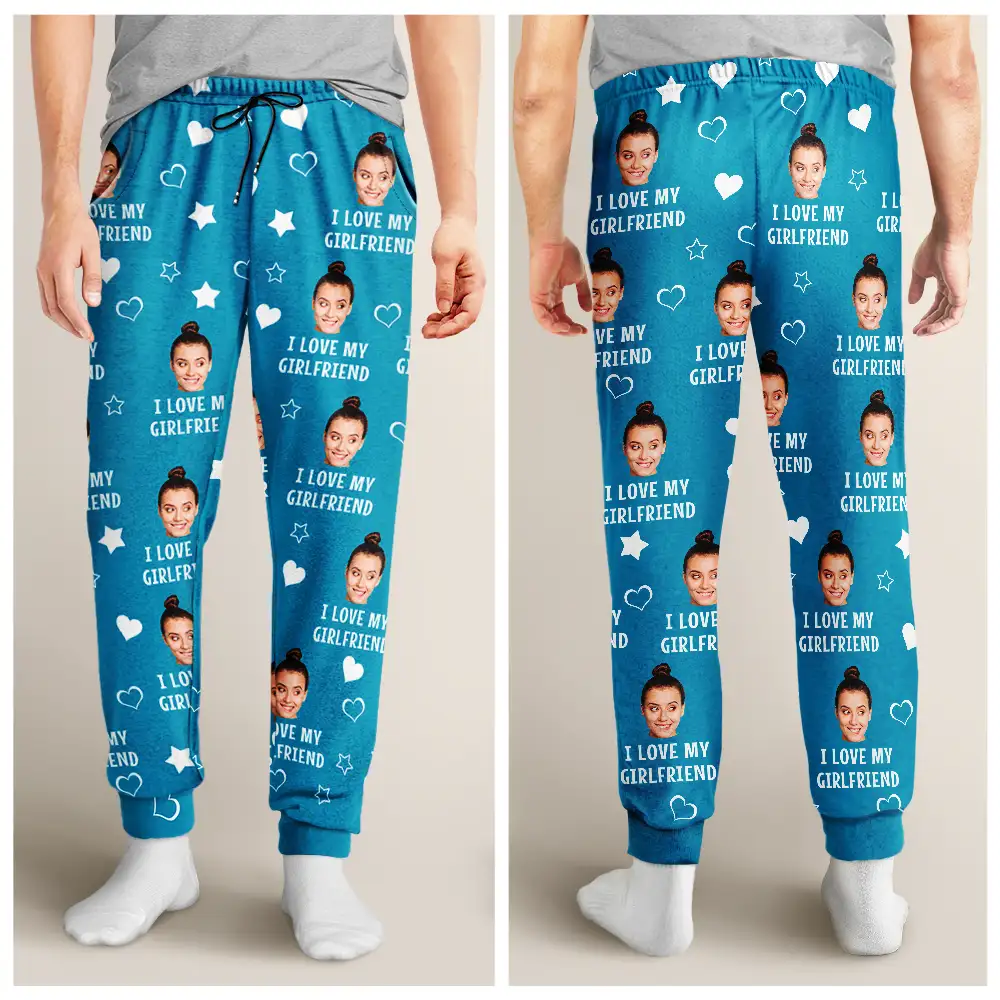 Custom Photo Funny I Love My Lover - Personalized Pajama Pants - Image 5