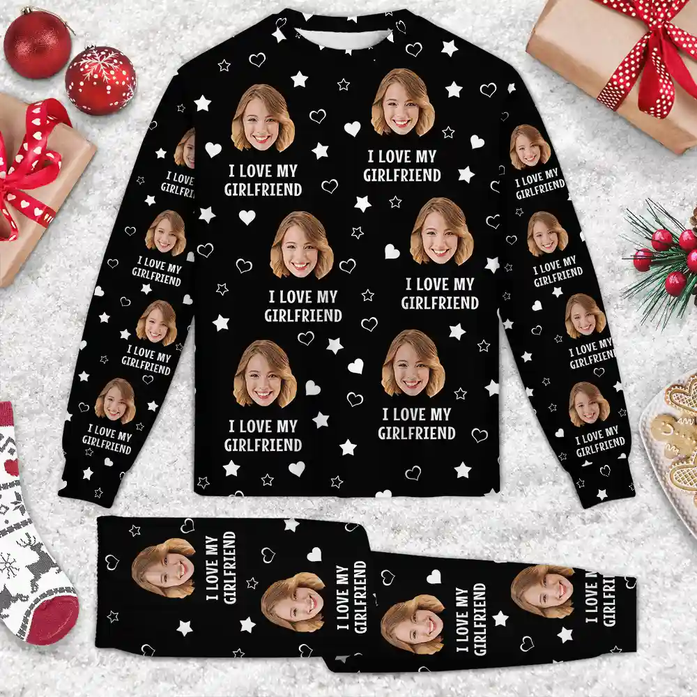 Custom Photo Funny I Love My Lover - Personalized Unisex Pajamas Set - Image 4