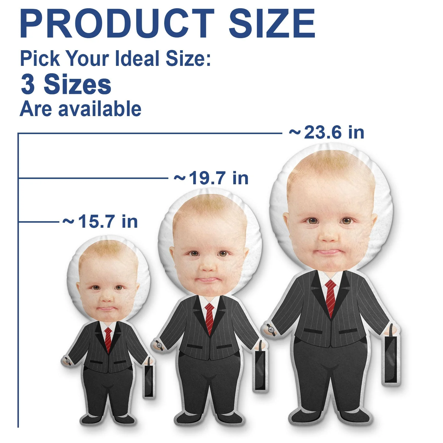 Custom Photo Funny Kid Dream Jobs - Gift For Children, Grandkids - Personalized Custom Shaped Pillow - Image 6