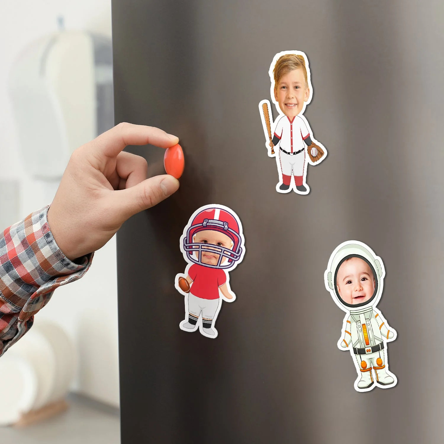 Custom Photo Funny Kid Dream Jobs - Gift For Children, Grandkids - Personalized Magnet - Image 4