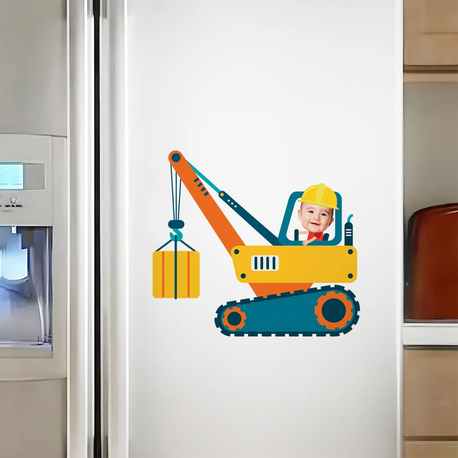 Custom Photo Funny Kid Vehicle - Gift For Children, Grandkids, Parents, Grandparents - Personalized Decor Decal - Image 6