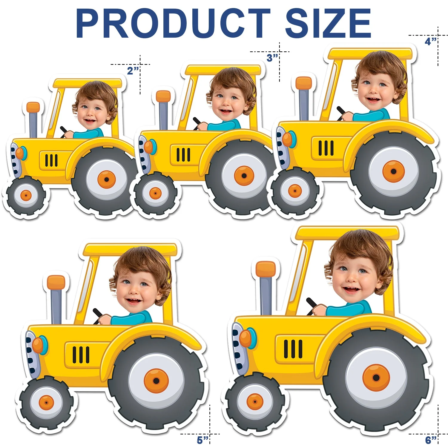 Custom Photo Funny Kid Vehicle - Gift For Children, Grandkids, Parents, Grandparents - Personalized Magnet - Image 6