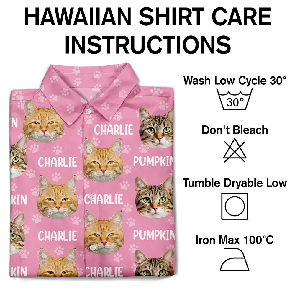 Custom Photo Funny Pet Face Pattern Dog Cat Family - Personalized Hawaiian Shirt - Image 8