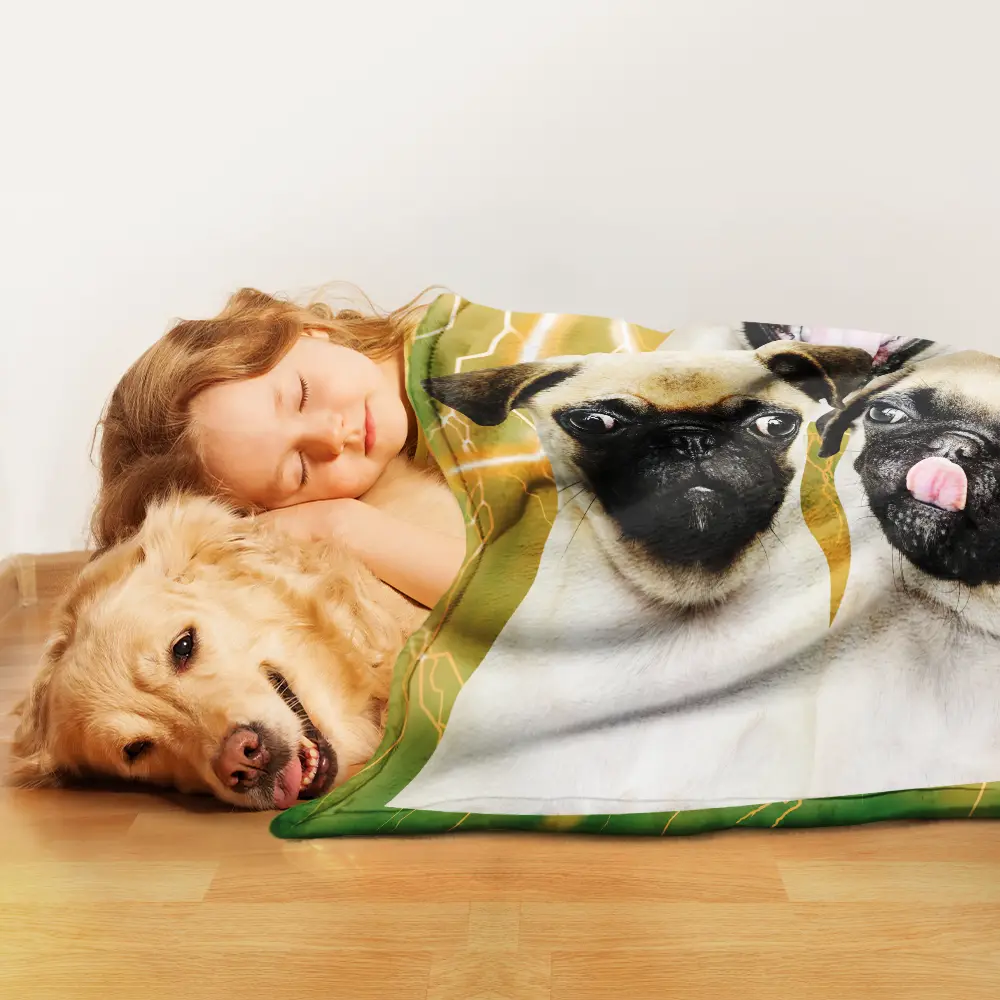 Custom Photo Funny Your Pets - Personalized Pet Blanket - Image 4