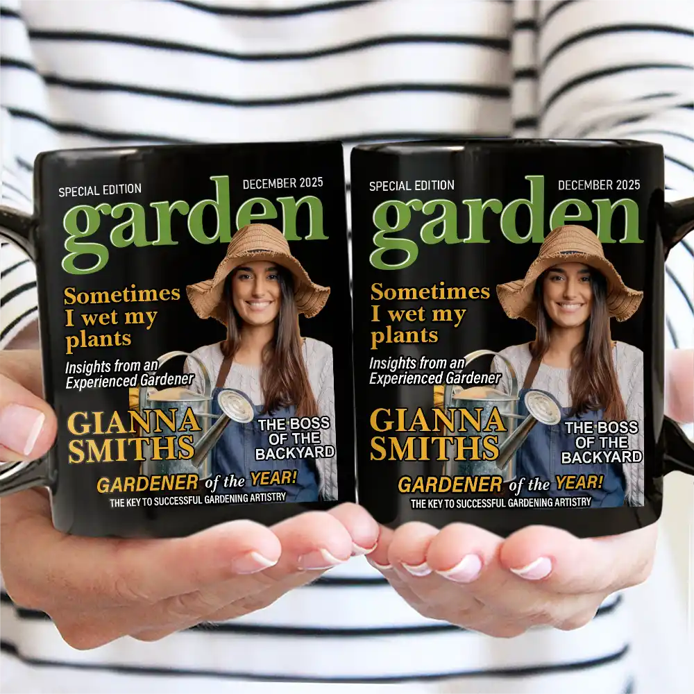 Custom Photo Garden Magazine - Personalized Mug - Image 4