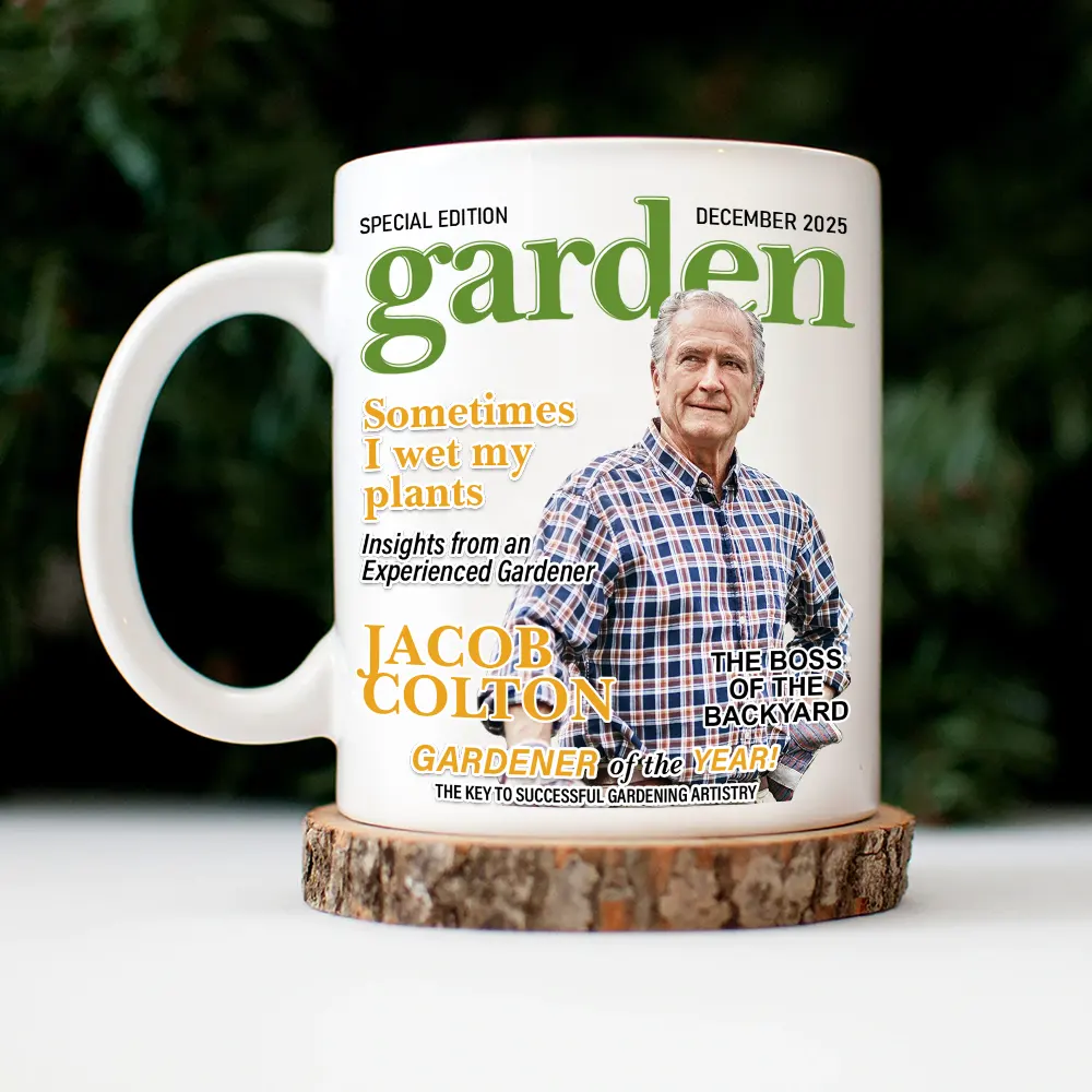 Custom Photo Garden Magazine - Personalized Mug - Image 5