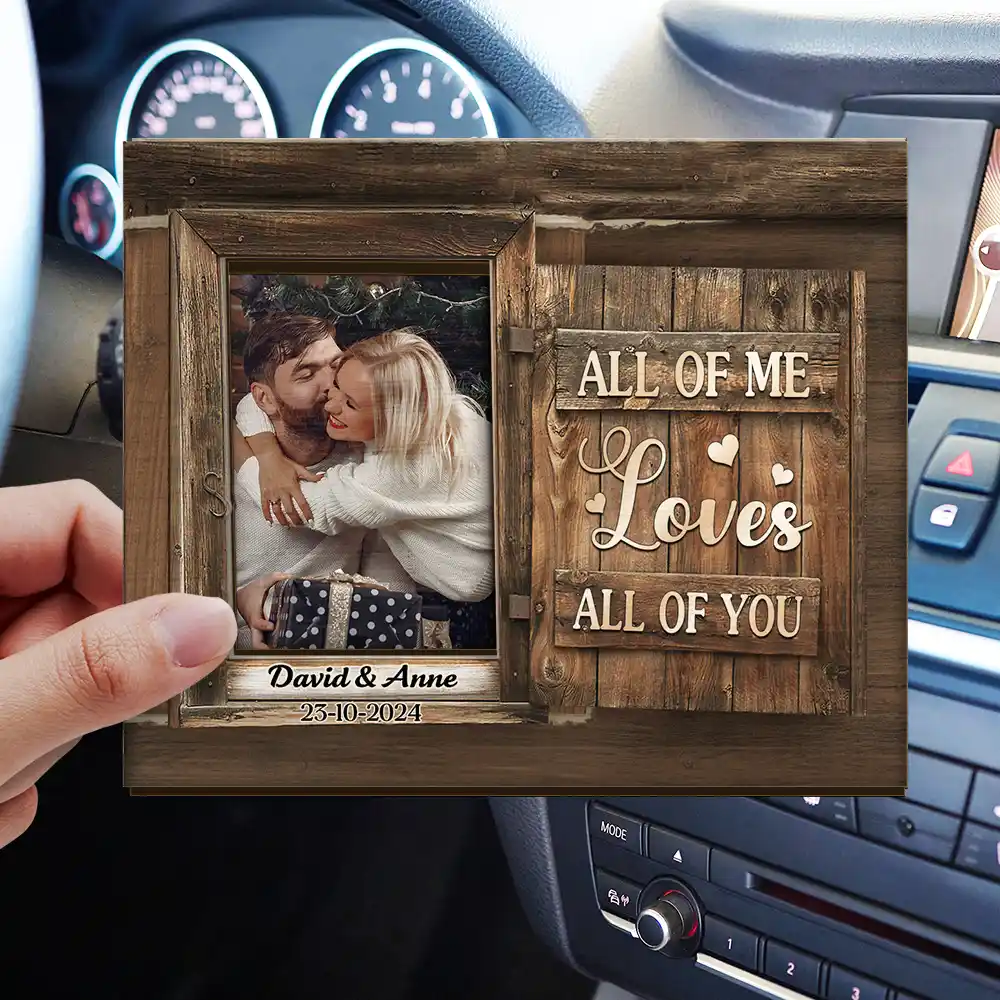 Custom Photo God Knew My Heart Needed You - Personalized Custom Shaped Car Visor Clip - Image 3