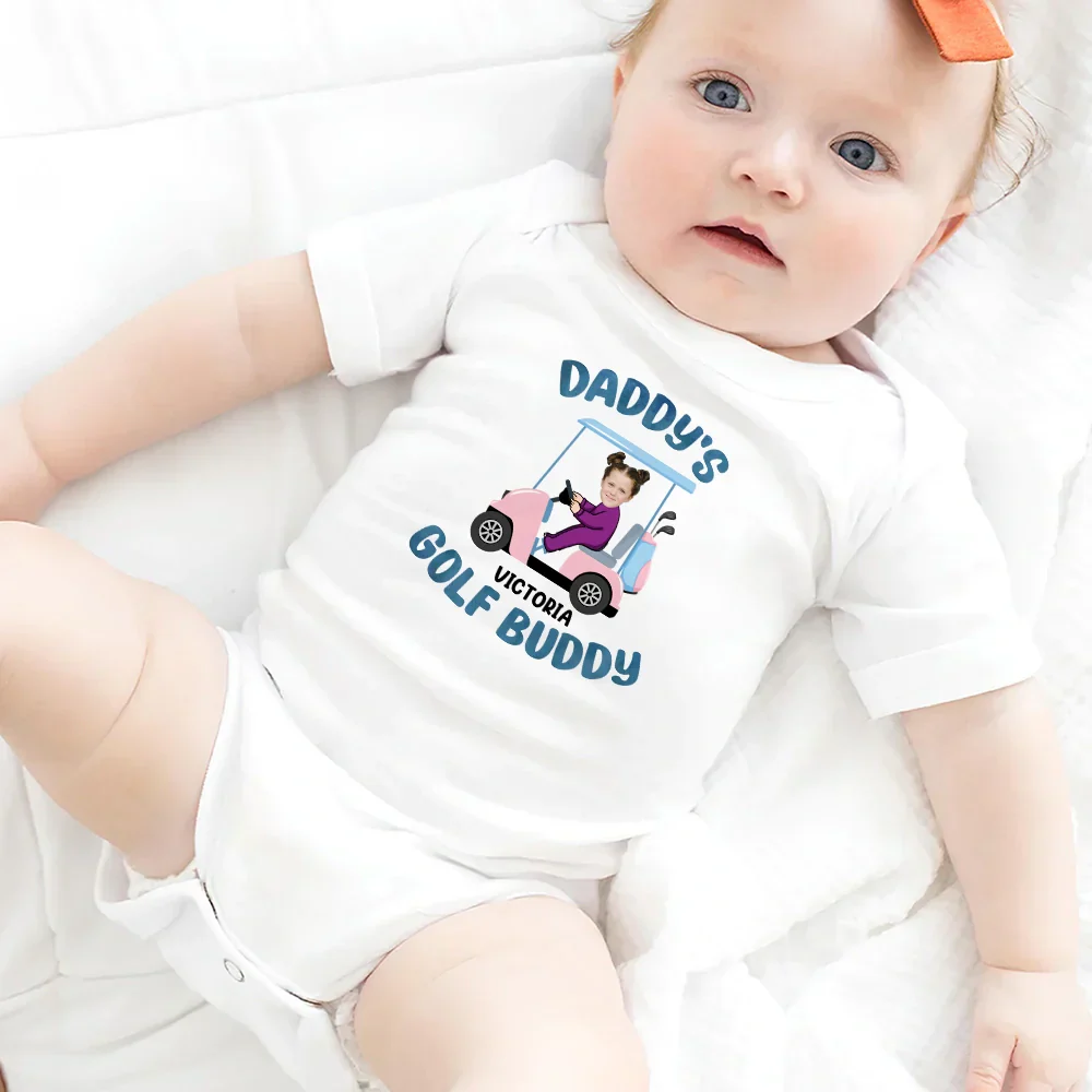 Custom Photo Golf Buddy - Personalized Baby Onesie - Image 5