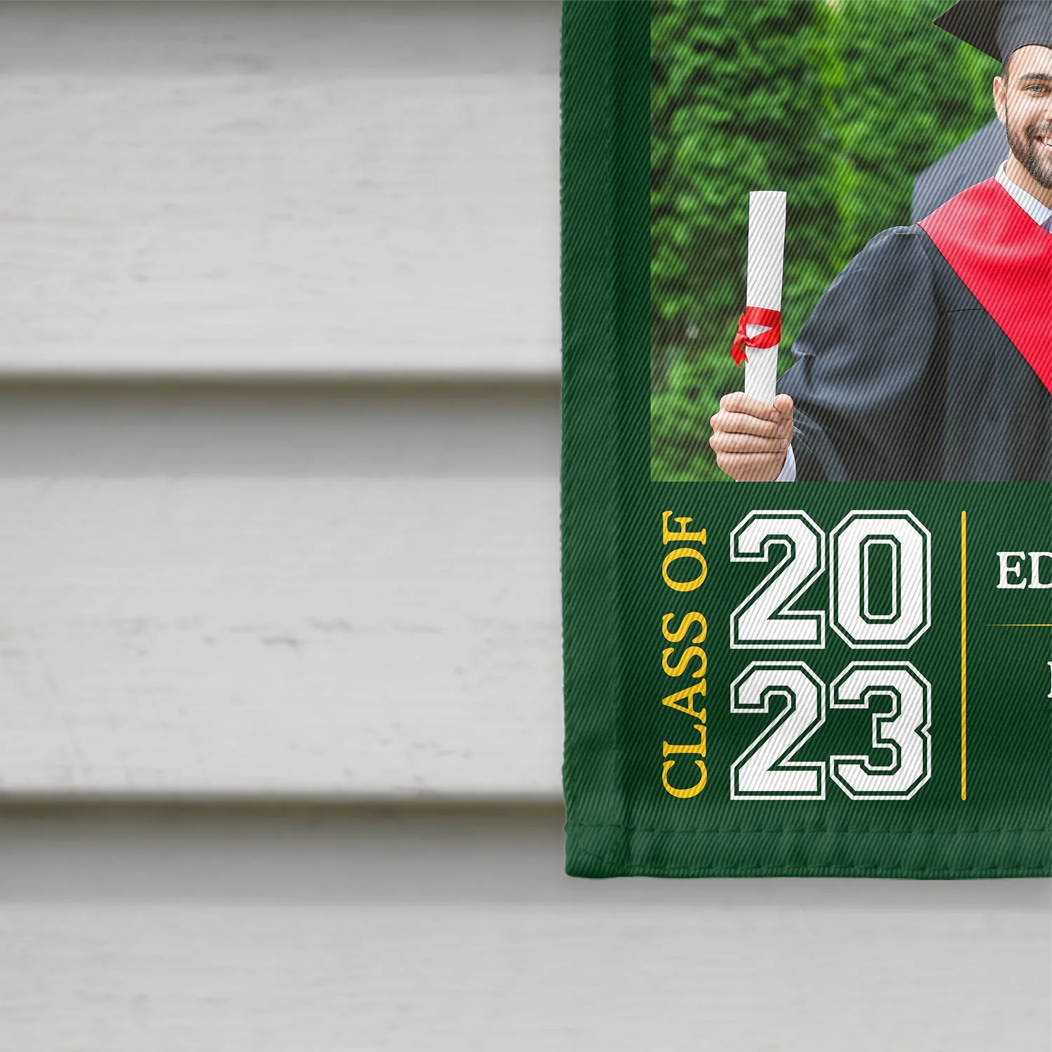 Custom Photo Graduation Celebration - Graduation Gift - Personalized Flag - Image 4
