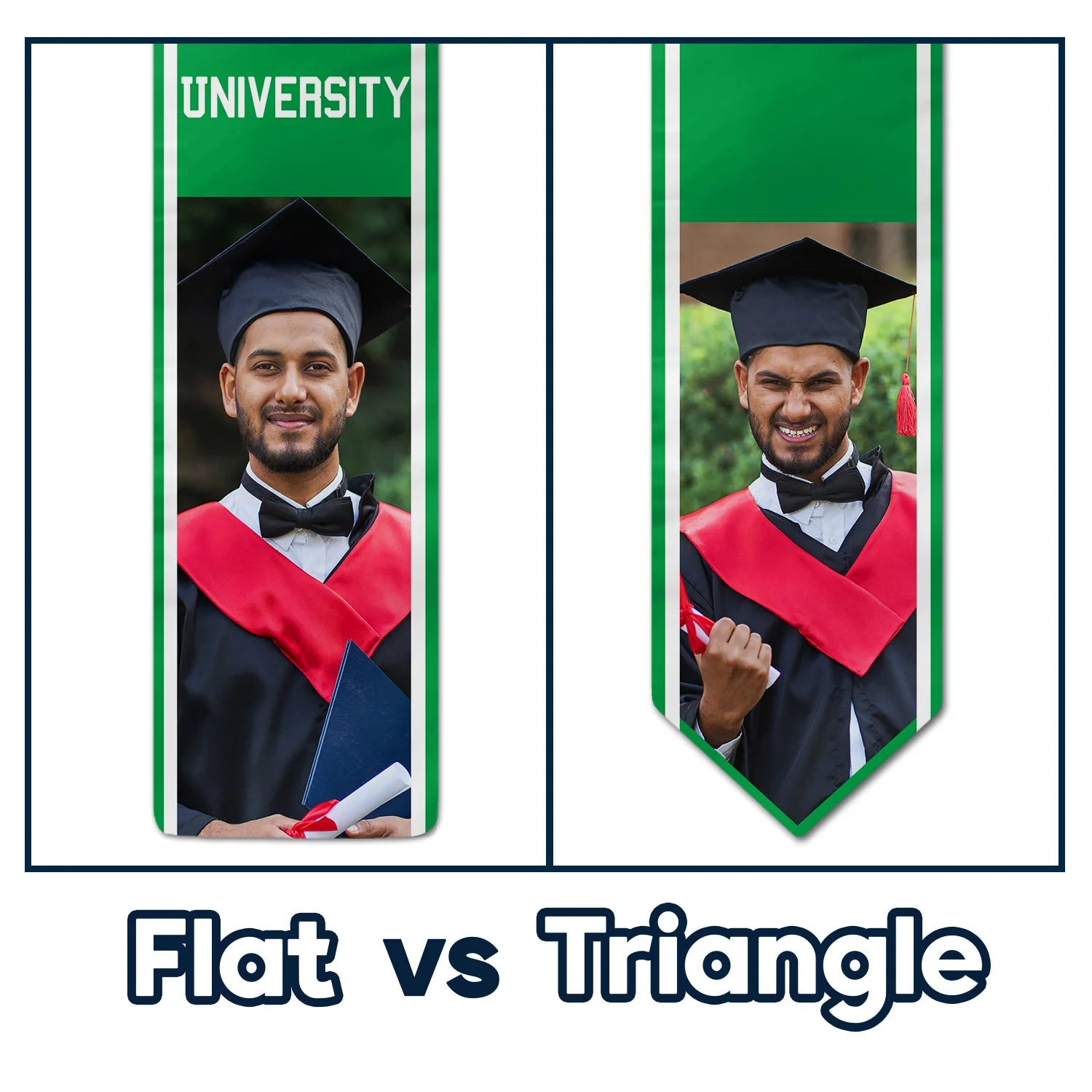 Custom Photo Graduation Class Of - Graduation Gift, Gift For Friends - Personalized Stoles - Image 4