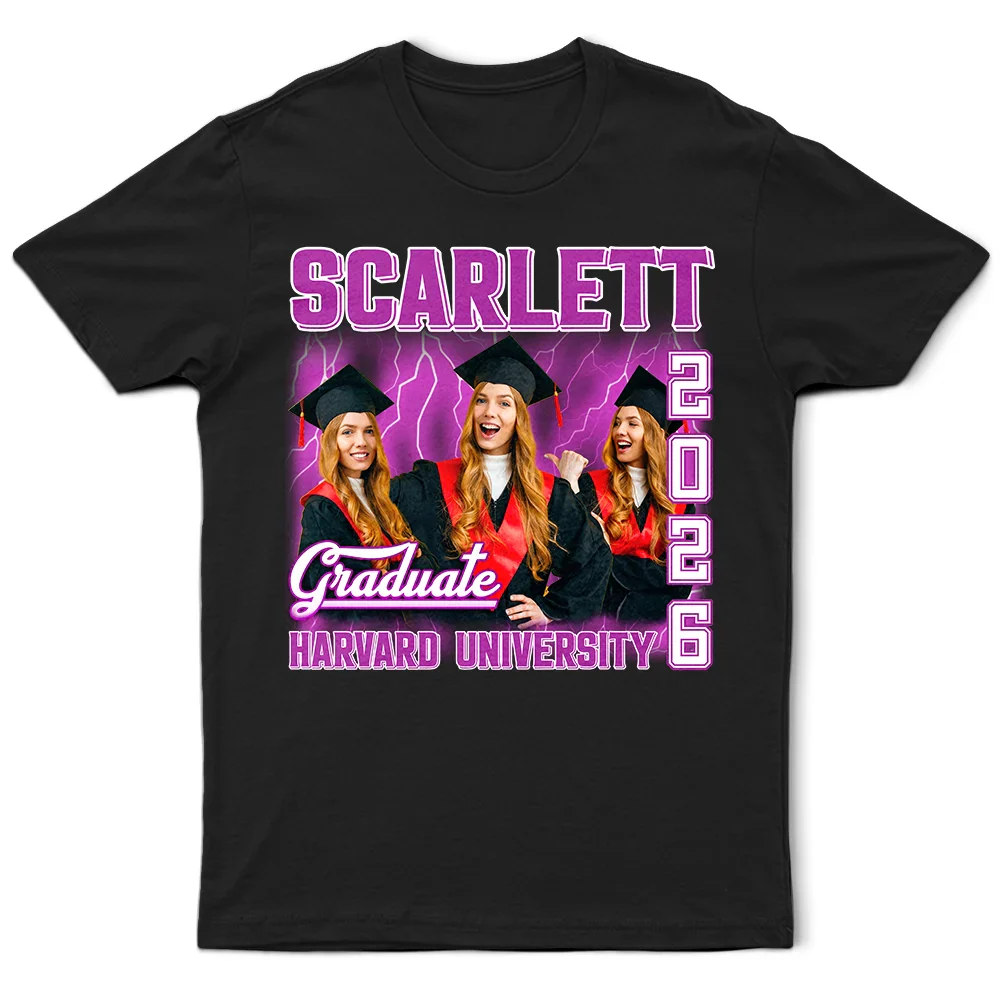Custom Photo Graduation Congratulations - Personalized T Shirt
