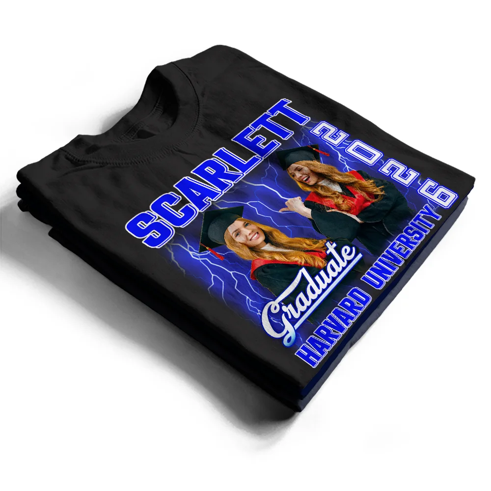 Custom Photo Graduation Congratulations - Personalized T Shirt - Image 3