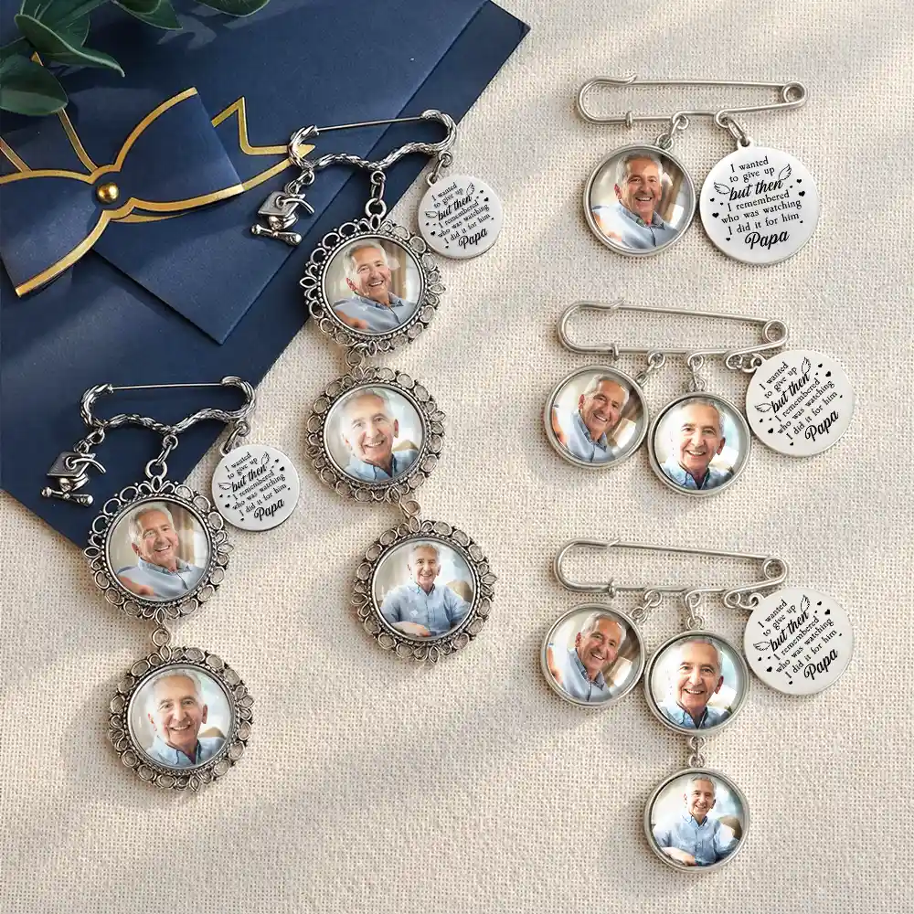 Custom Photo Graduation I Remembered Who Was Watching - Personalized Graduation Tassel Pin - Image 4