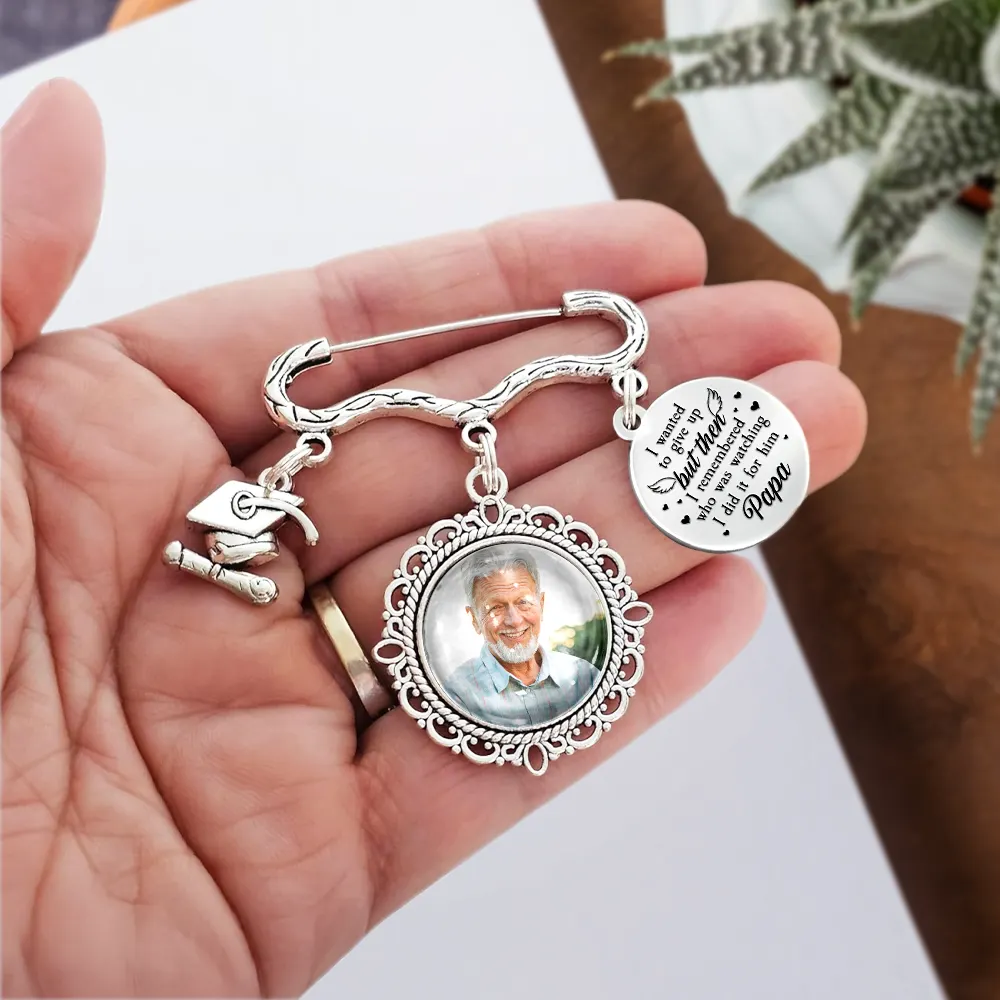 Custom Photo Graduation I Remembered Who Was Watching - Personalized Graduation Tassel Pin - Image 5