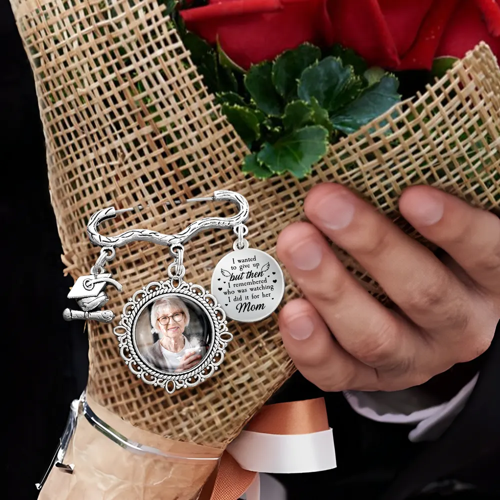 Custom Photo Graduation I Remembered Who Was Watching - Personalized Graduation Tassel Pin - Image 6