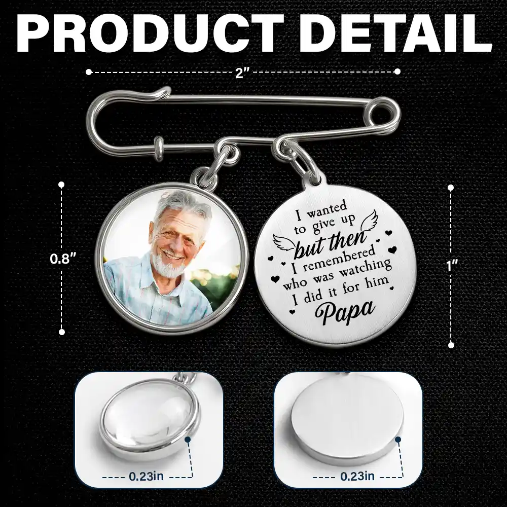 Custom Photo Graduation I Remembered Who Was Watching - Personalized Graduation Tassel Pin - Image 7