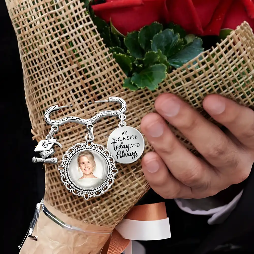 Custom Photo Graduation Walking Beside You Memorial - Personalised Graduation Lapel Pin - Image 6