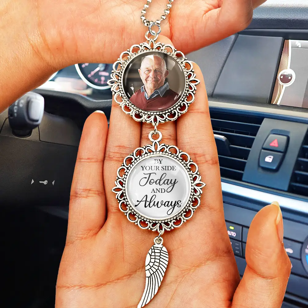 Custom Photo Graduation Walking Beside You Memorial - Personalised Photo Pendant Charm - Image 4