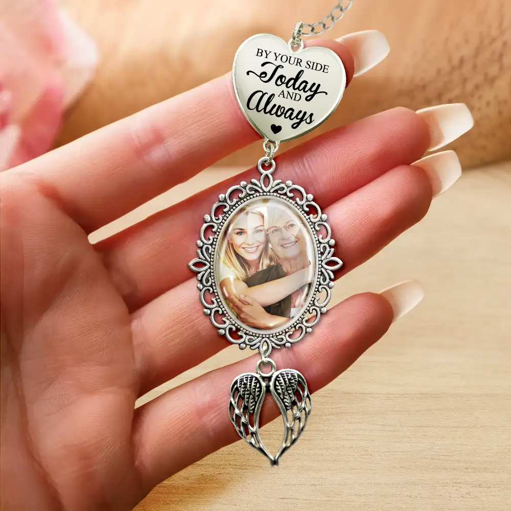 Custom Photo Graduation Walking Beside You Memorial - Personalized Graduation Tassel Charm - Image 4