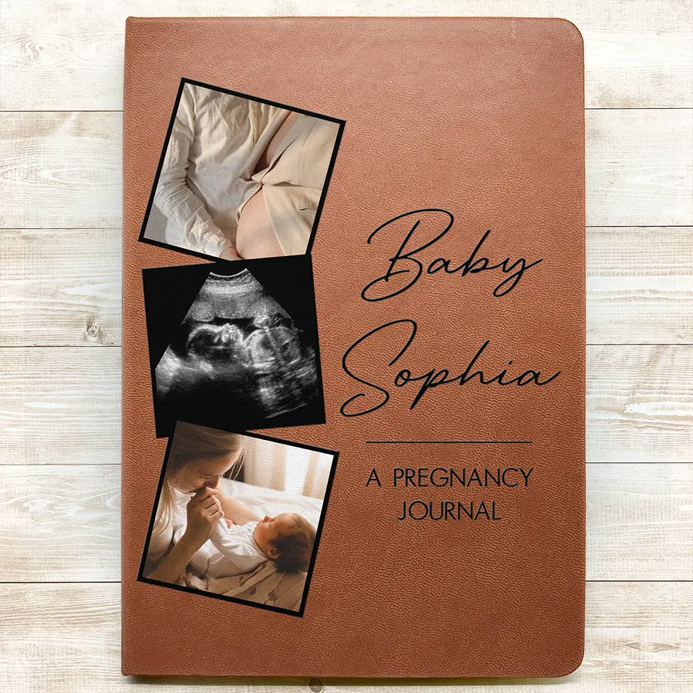 Custom Photo Growing You Journey - Personalized Leather Journal - Image 3