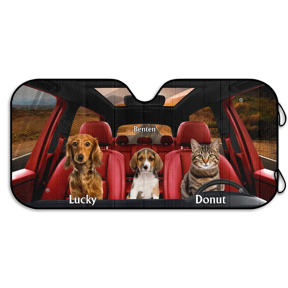 Custom Photo Have Fun Together - Personalized Auto Sunshade - Image 3