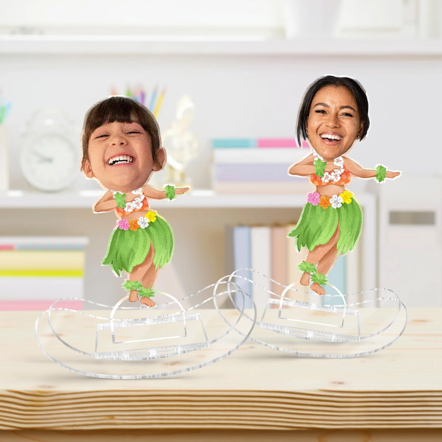 Custom Photo Hula Dancer - Gift For Women, Men, Kid - Personalized Acrylic Shaking Stand - Image 4