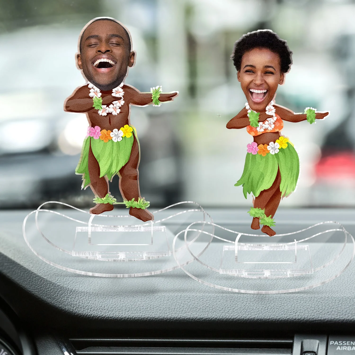Custom Photo Hula Dancer - Gift For Women, Men, Kid - Personalized Acrylic Shaking Stand - Image 5