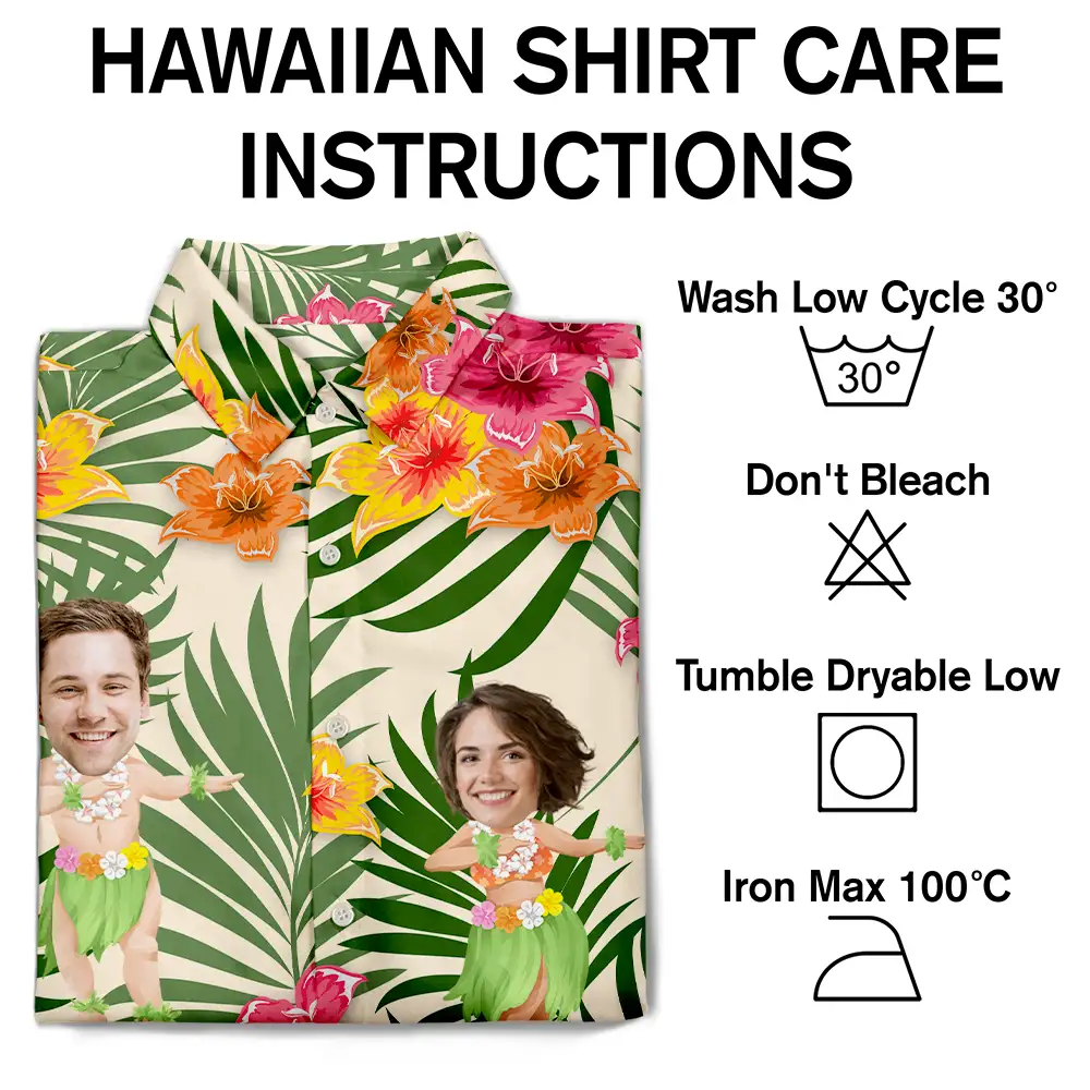 Custom Photo Hula Dancing - Personalized Hawaiian Shirt - Image 8