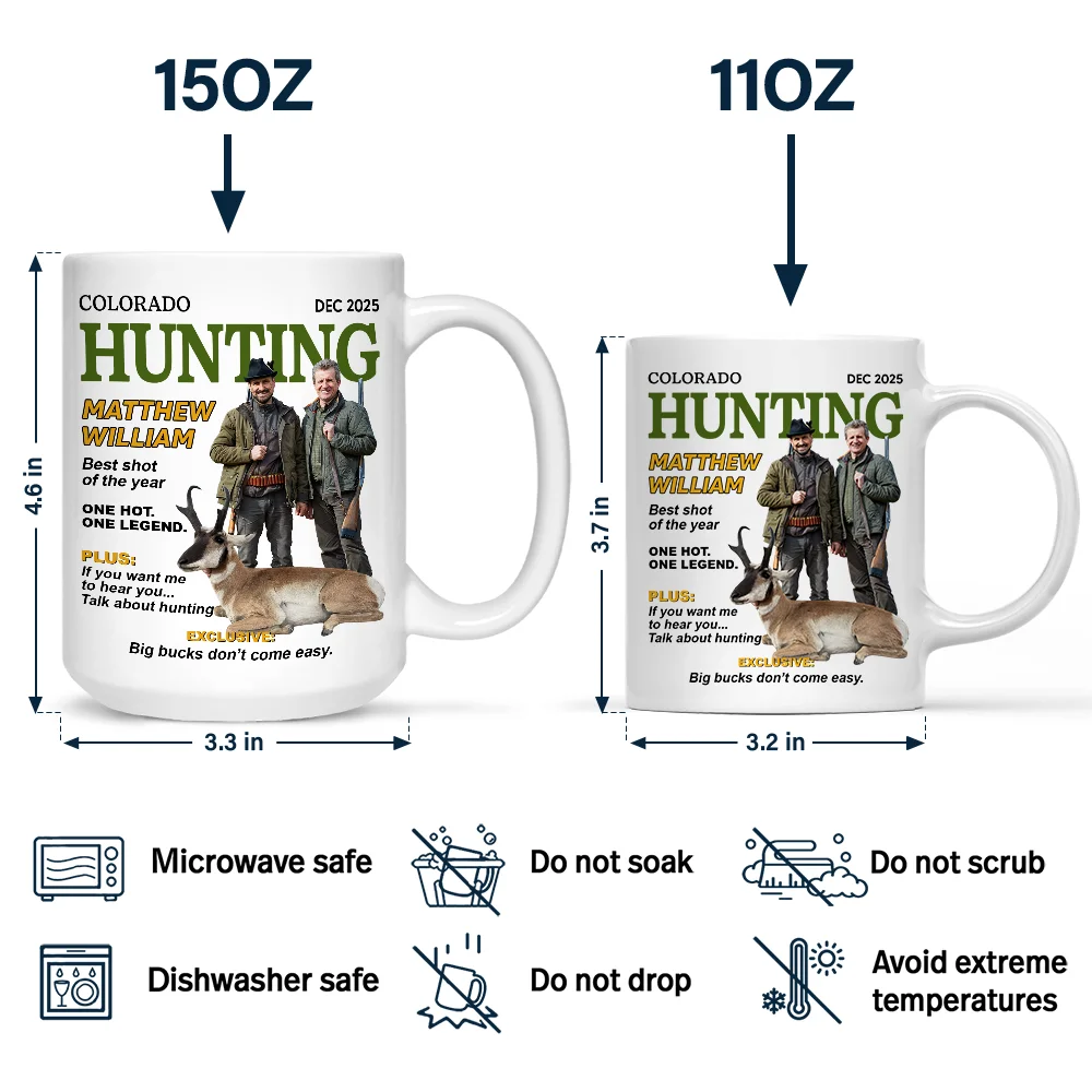 Custom Photo Hunter Of The Year - Personalized Mug - Image 5