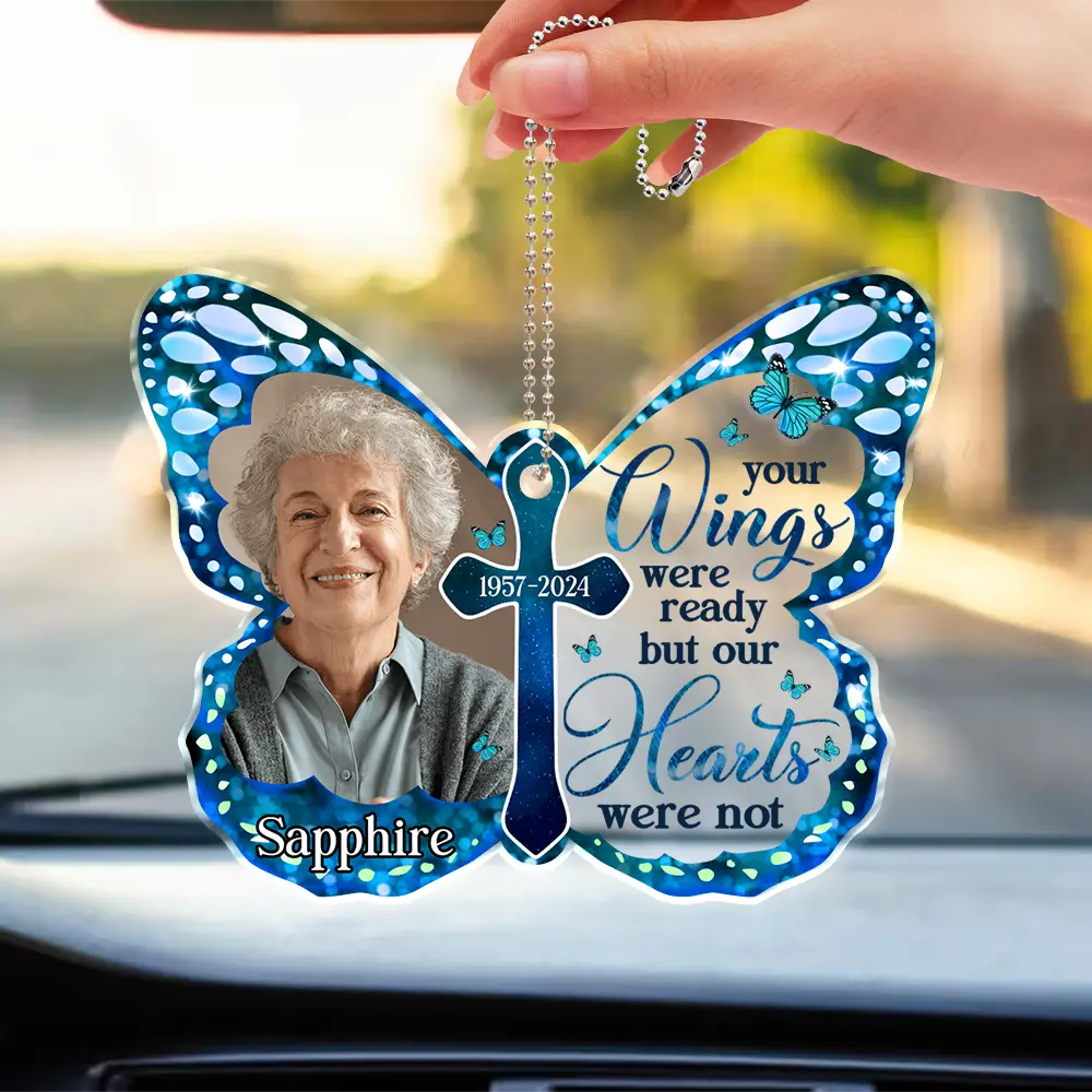 Custom Photo I Am Always With You - Personalized Acrylic Car Hanger - Image 3