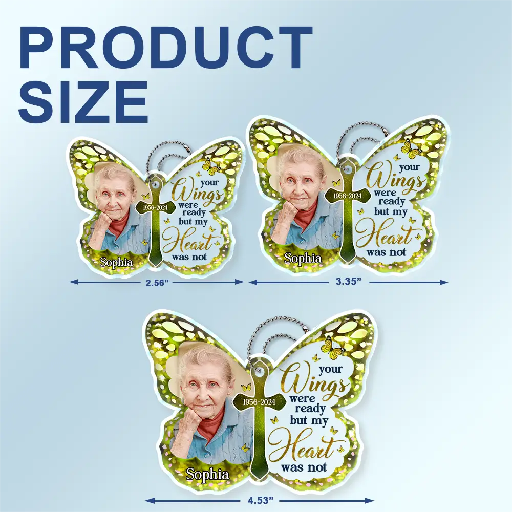 Custom Photo I Am Always With You - Personalized Acrylic Car Hanger - Image 4