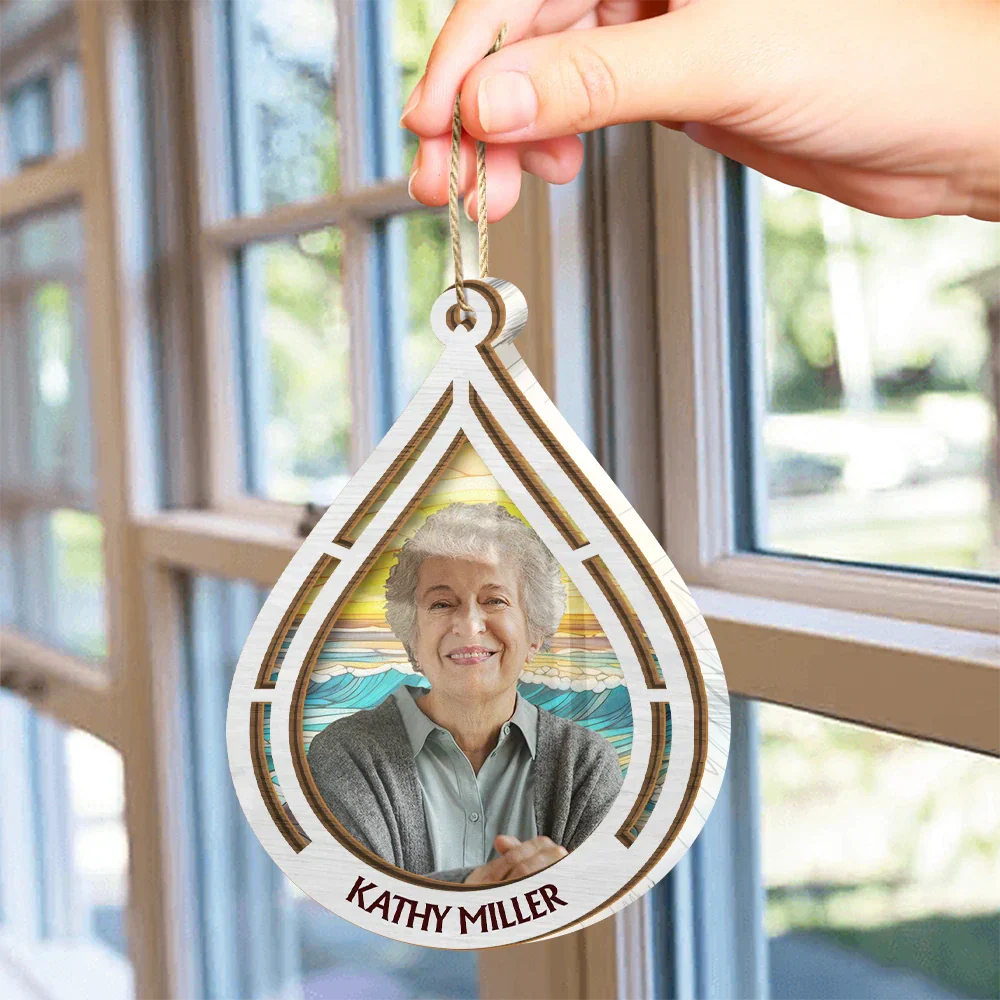 Custom Photo I Am Always With You - Personalized Suncatcher Ornament - Image 4