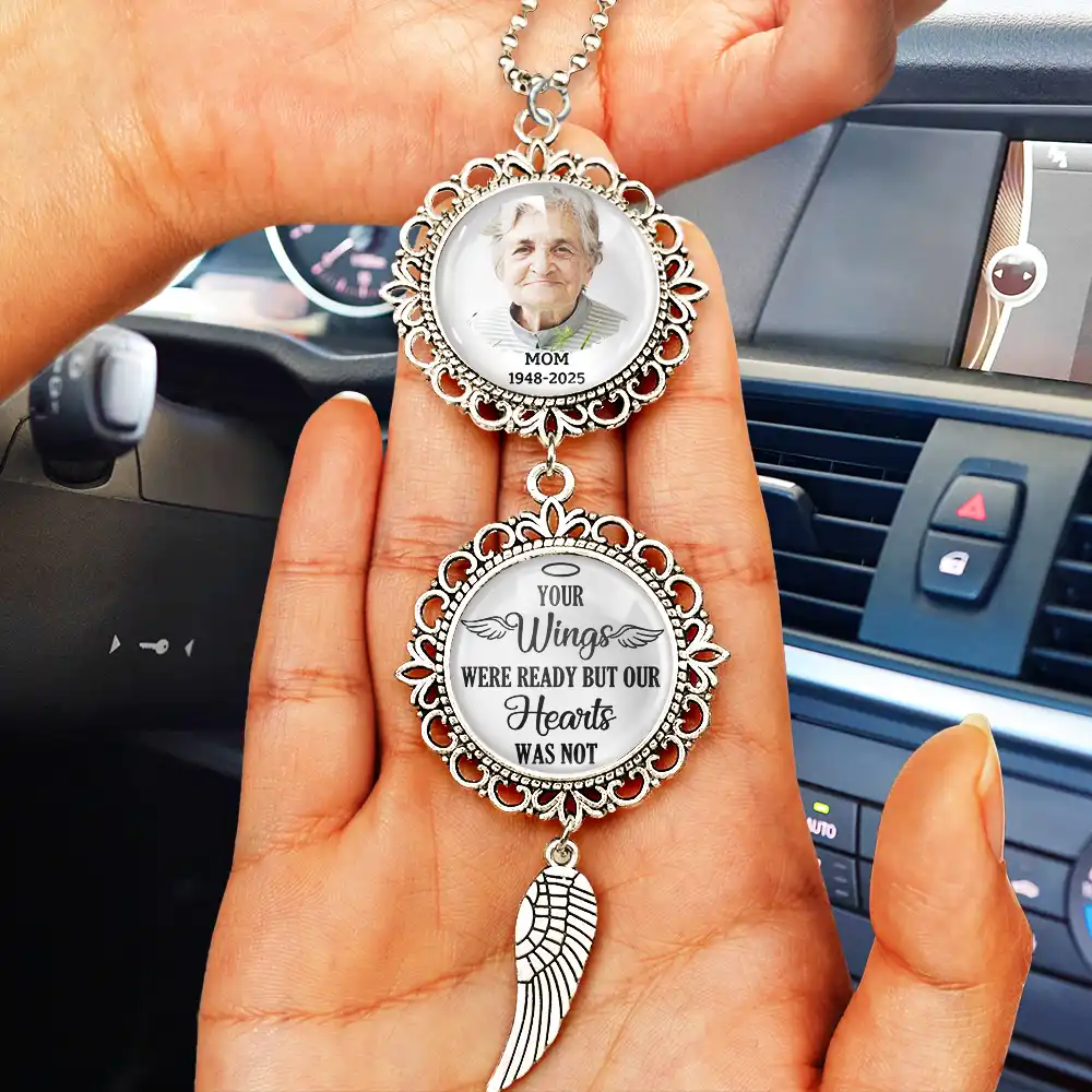 Custom Photo I Have An Angel Watching Over Me - Personalized Photo Pendant Charm - Image 3