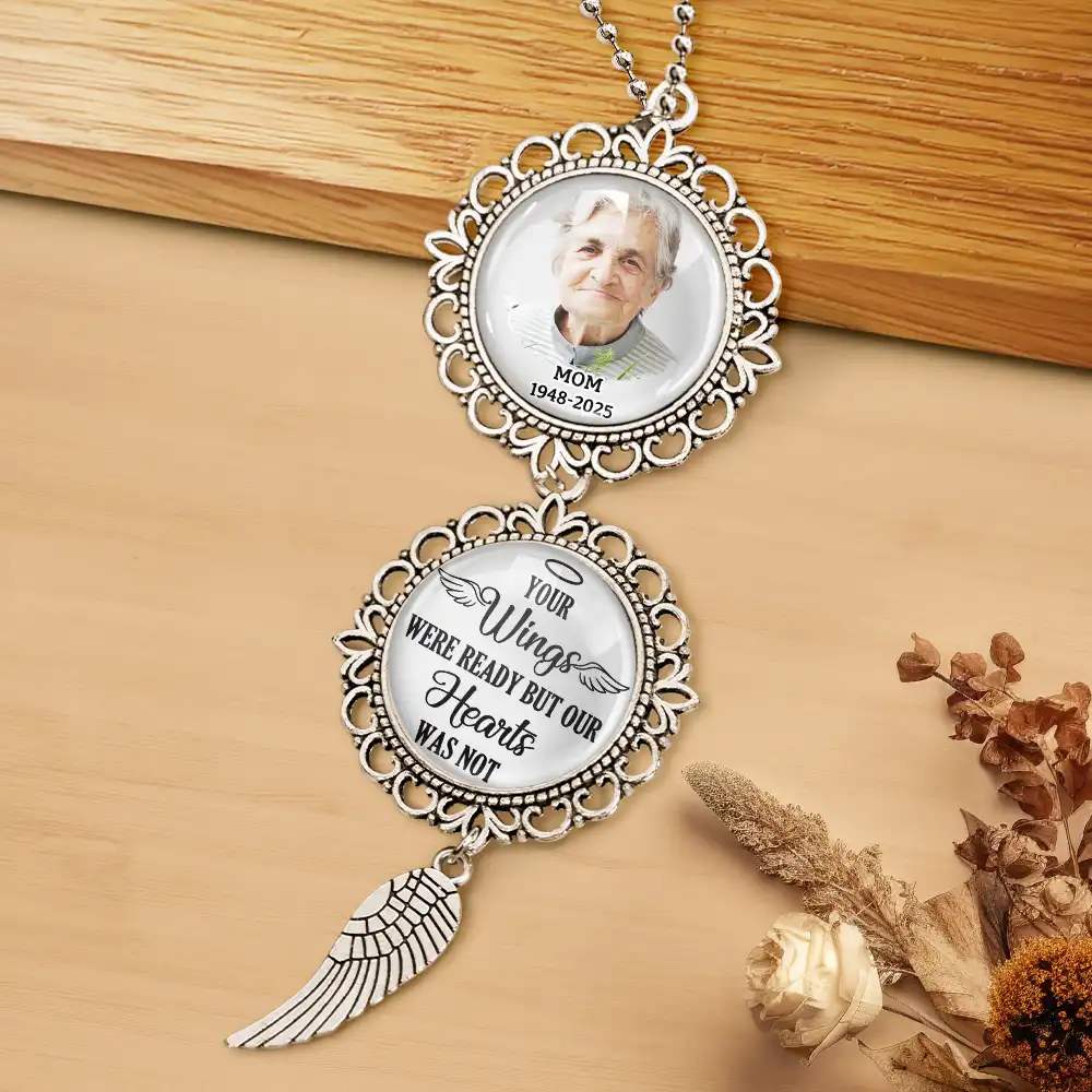 Custom Photo I Have An Angel Watching Over Me - Personalized Photo Pendant Charm - Image 5