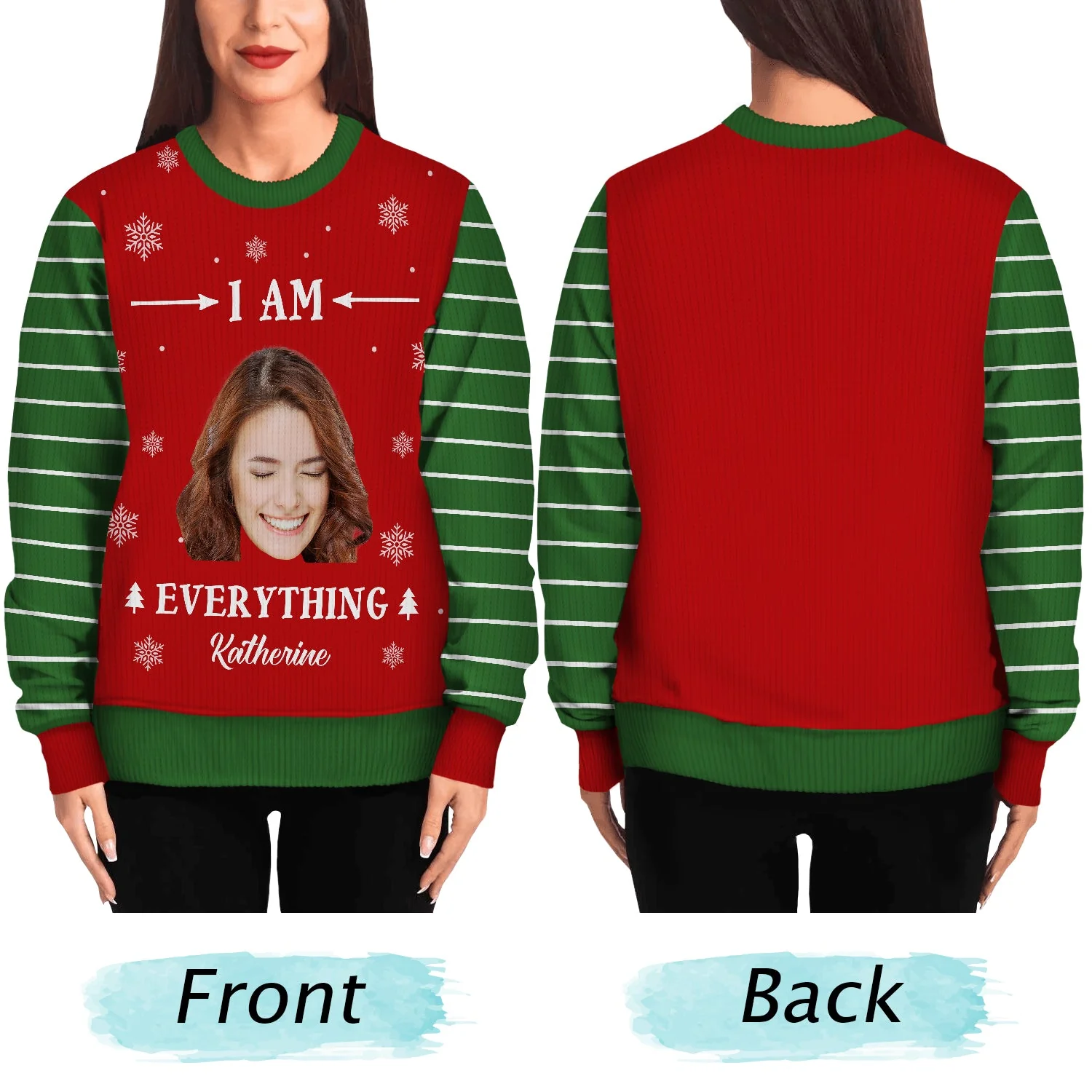 Custom Photo I Have Everything I Want - Christmas Gift For Couples - Personalized Unisex Ugly Sweater - Image 6