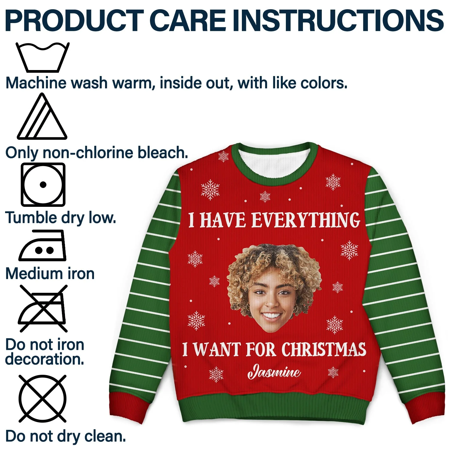Custom Photo I Have Everything I Want - Christmas Gift For Couples - Personalized Unisex Ugly Sweater - Image 8